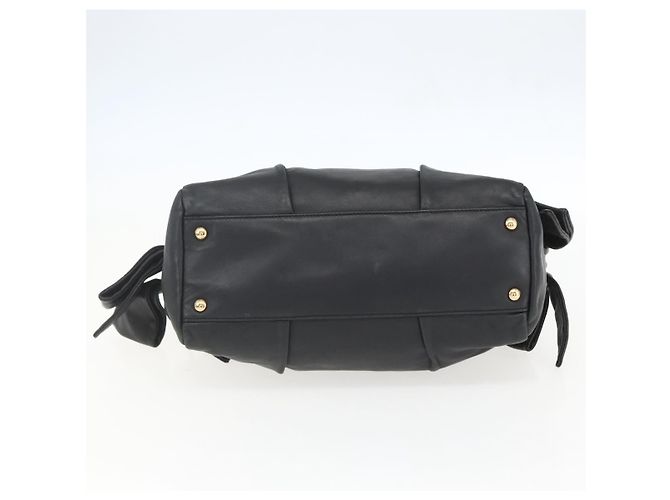 Halb Schultertasche aus Leder in Schwarz und Gold Auth 148535V von Salvatore Ferragamo Golden - Ansicht 5