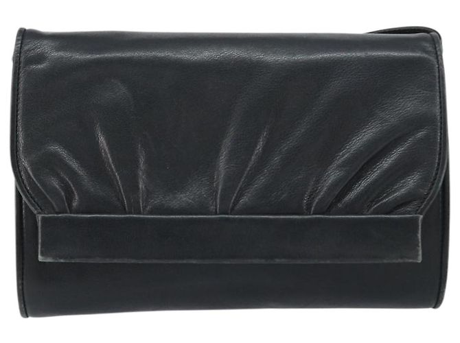 Borsa a Spalla in Pelle Nera e Oro GUCCI 004 25 0240 Auth 156804 Nero D'oro - vista 13