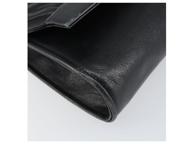 Borsa a Spalla in Pelle Nera e Oro GUCCI 004 25 0240 Auth 156804 Nero D'oro - vista 14