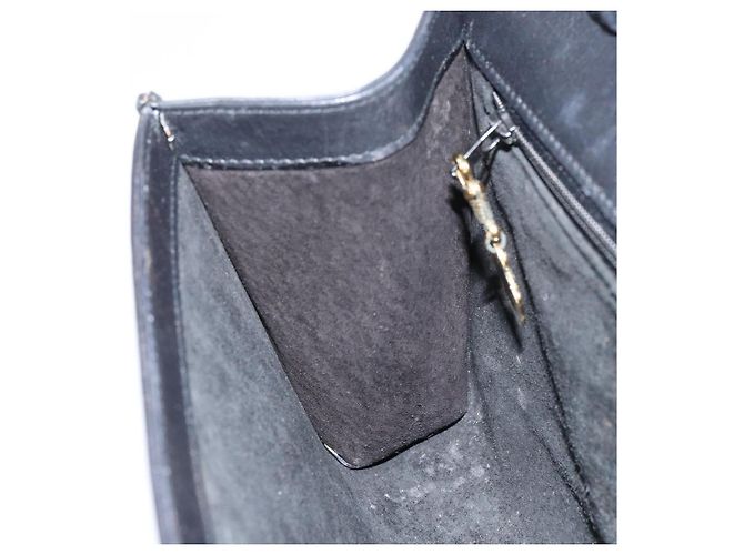Borsa a Spalla in Pelle Nera e Oro GUCCI 004 25 0240 Auth 156804 Nero D'oro - vista 20