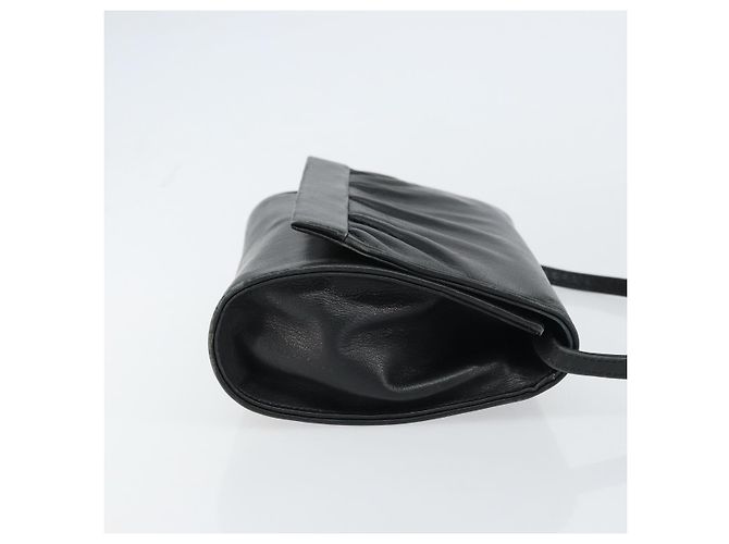 Borsa a Spalla in Pelle Nera e Oro GUCCI 004 25 0240 Auth 156804 Nero D'oro - vista 3