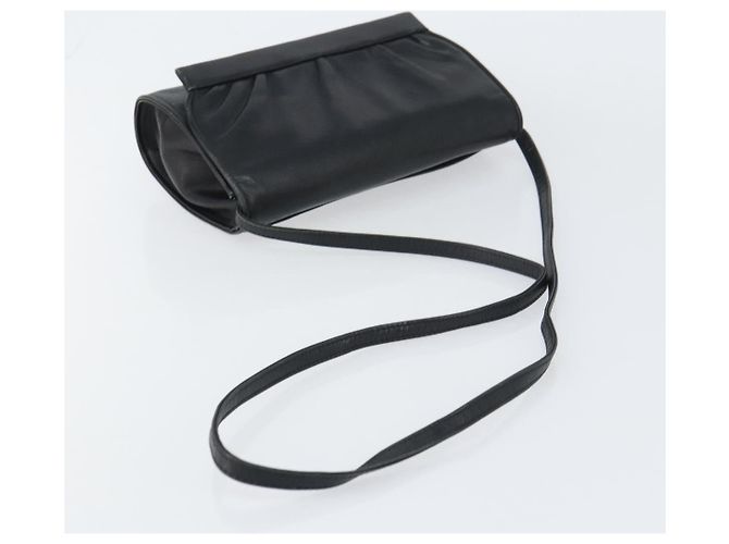 Borsa a Spalla in Pelle Nera e Oro GUCCI 004 25 0240 Auth 156804 Nero D'oro - vista 7