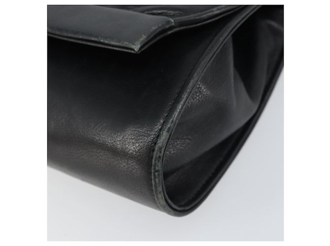Borsa a Spalla in Pelle Nera e Oro GUCCI 004 25 0240 Auth 156804 Nero D'oro - vista 9