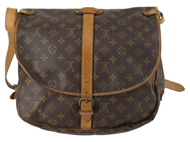 LOUIS VUITTON Borsa a Spalla Monogram Saumur 35 M42254 LV Auth 156195 Monogramma - vista 2