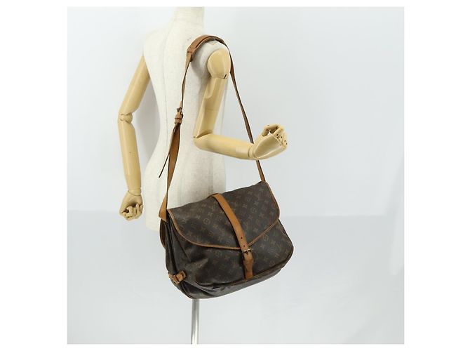 LOUIS VUITTON Borsa a Spalla Monogram Saumur 35 M42254 LV Auth 156195 Monogramma - vista 27