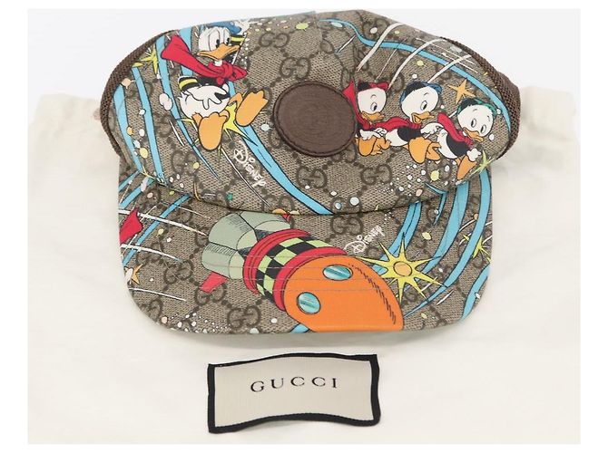 GUCCI GG Supreme GUCCIxDisney Cap PVC Beige 648843 Auth 157413M - Ansicht 12