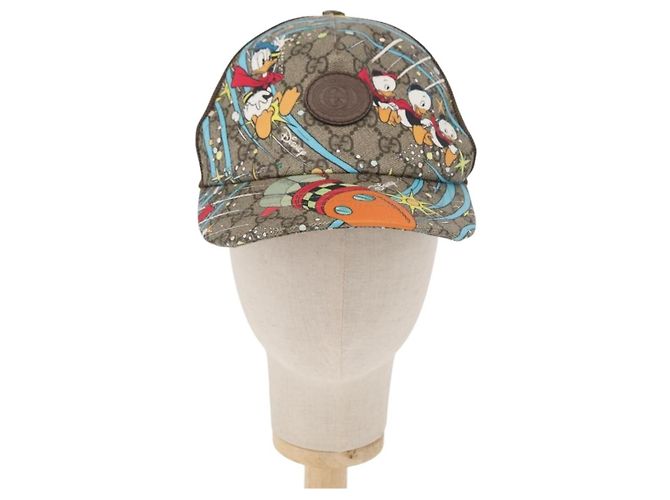 GUCCI GG Supreme GUCCIxDisney Cap PVC Beige 648843 Auth 157413M - Ansicht 13
