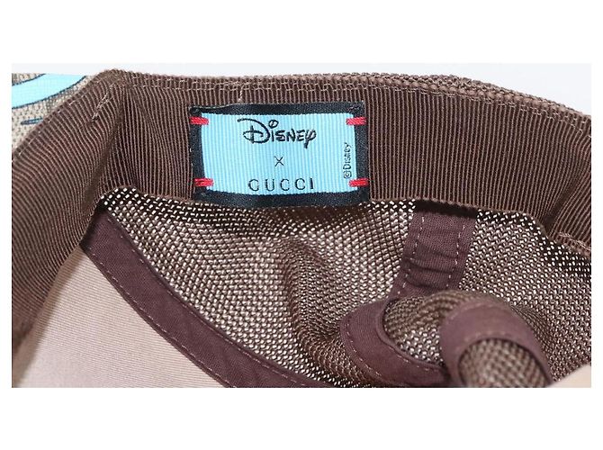 GUCCI GG Supreme GUCCIxDisney Cap PVC Beige 648843 Auth 157413M - Ansicht 17