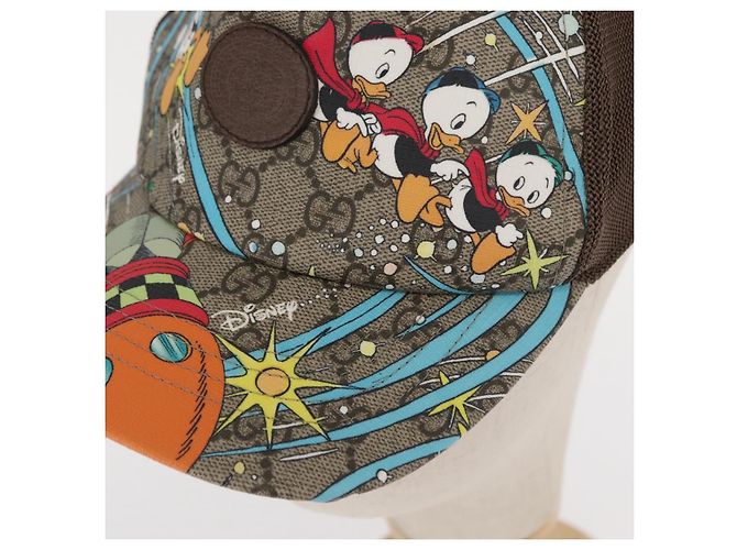 GUCCI GG Supreme GUCCIxDisney Cap PVC Beige 648843 Auth 157413M - Ansicht 8