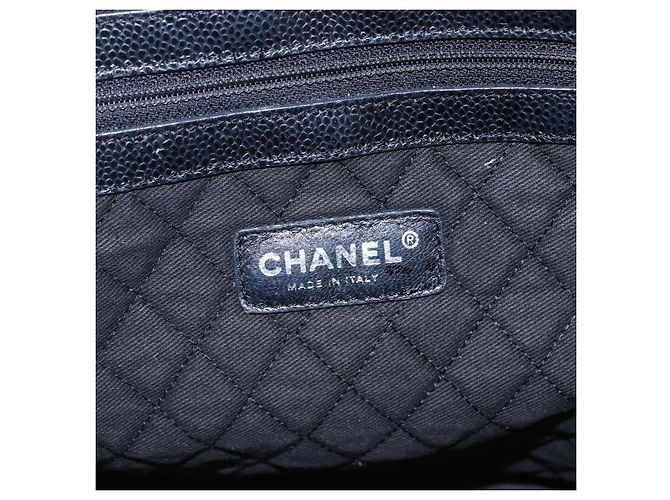 CHANEL Borsa da Viaggio Boston Coco in PVC Tela Nera Argento CC Auth 159746 Nero - vista 18