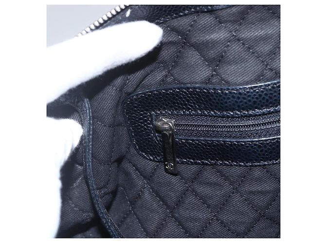 CHANEL Borsa da Viaggio Boston Coco in PVC Tela Nera Argento CC Auth 159746 Nero - vista 19