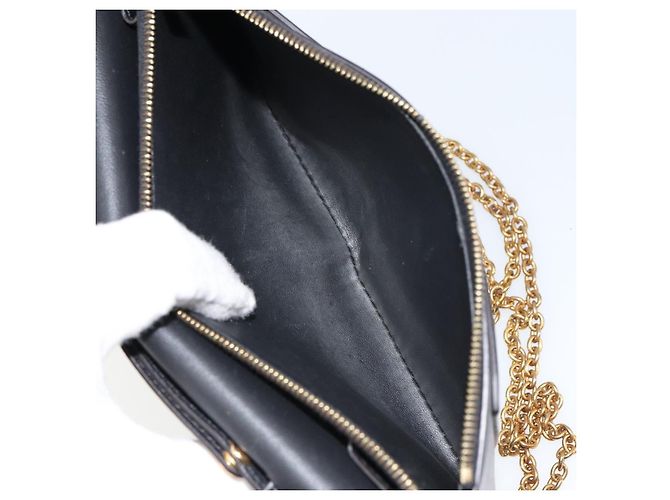 Céline CELINE Chain Shoulder Wallet Bag Leather Multicolor Gold Auth BA8968 Multiple colors Golden - view 11