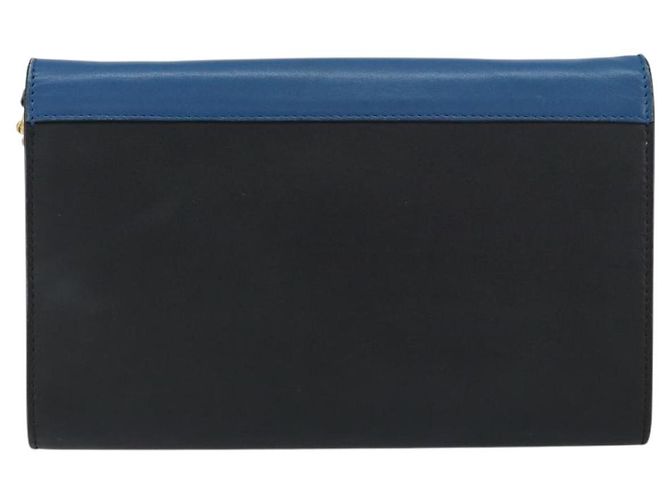 Céline CELINE Chain Shoulder Wallet Bag Leather Multicolor Gold Auth BA8968 Multiple colors Golden - view 2