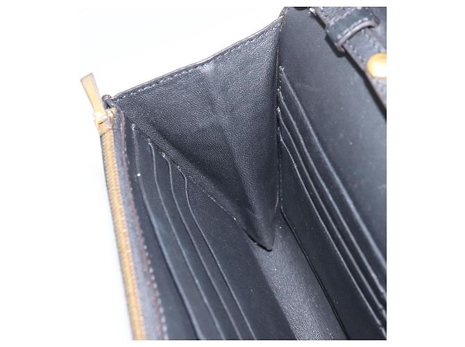 Céline CELINE Chain Shoulder Wallet Bag Leather Multicolor Gold Auth BA8968 Multiple colors Golden - view 21
