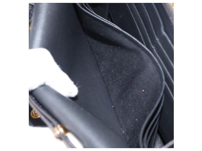 Céline CELINE Chain Shoulder Wallet Bag Leather Multicolor Gold Auth BA8968 Multiple colors Golden - view 22