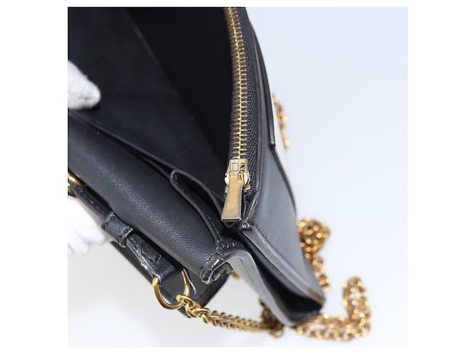 Céline CELINE Chain Shoulder Wallet Bag Leather Multicolor Gold Auth BA8968 Multiple colors Golden - view 24