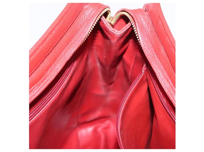 Borsa Tote CHANEL in Pelle Caviar Rossa Oro CC Auth BA8976 Rosso D'oro - vista 18