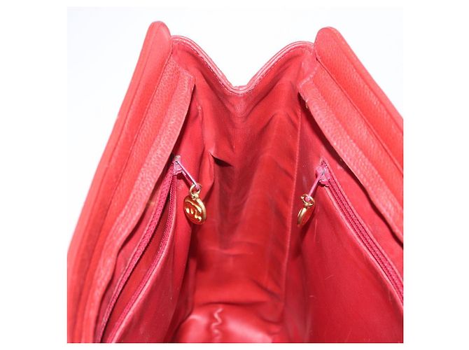 Borsa Tote CHANEL in Pelle Caviar Rossa Oro CC Auth BA8976 Rosso D'oro - vista 19