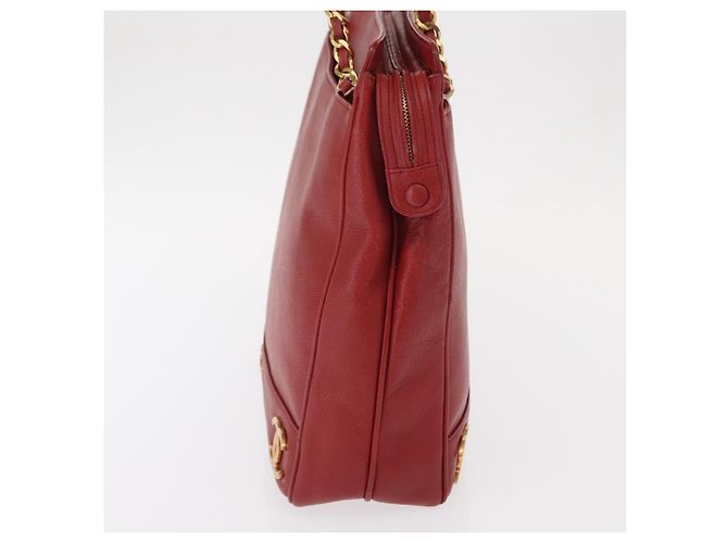 Borsa Tote CHANEL in Pelle Caviar Rossa Oro CC Auth BA8976 Rosso D'oro - vista 3