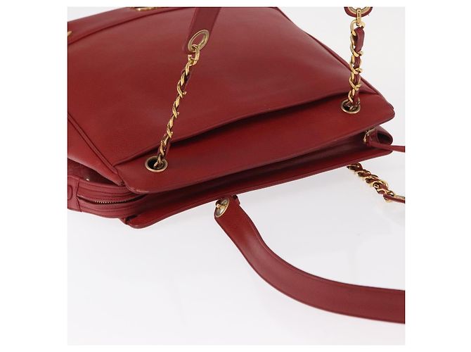 Borsa Tote CHANEL in Pelle Caviar Rossa Oro CC Auth BA8976 Rosso D'oro - vista 6