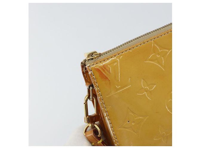 LOUIS VUITTON Bolsa Lexington Monogram Vernis Beige M91010 LV Auth gh1402 - vista 10