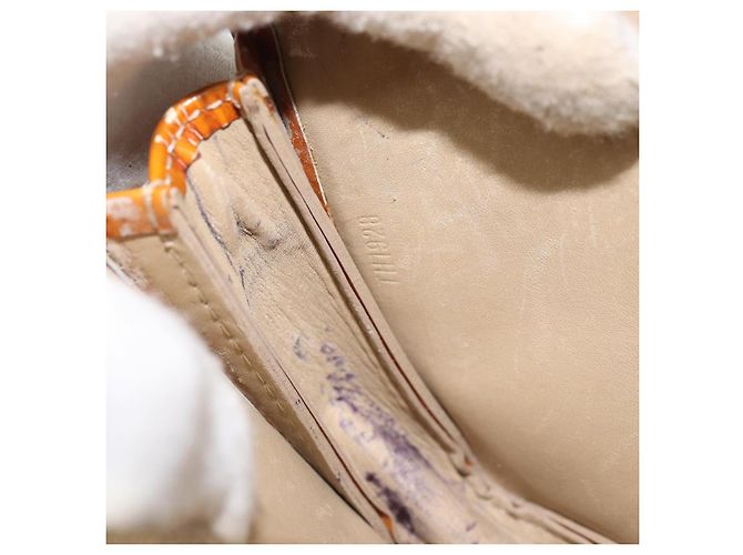 LOUIS VUITTON Bolsa Lexington Monogram Vernis Beige M91010 LV Auth gh1402 - vista 12
