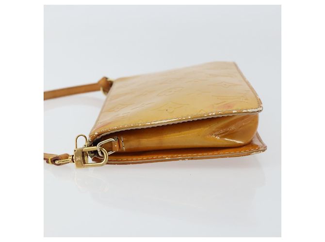 LOUIS VUITTON Bolsa Lexington Monogram Vernis Beige M91010 LV Auth gh1402 - vista 4