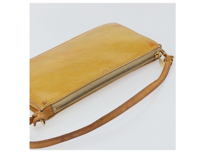 LOUIS VUITTON Bolsa Lexington Monogram Vernis Beige M91010 LV Auth gh1402 - vista 7