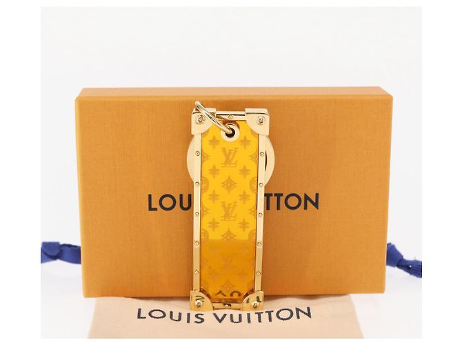 LOUIS VUITTON Portachiavi Marble Prism Charm metallo Oro M68305 LV Auth 157419SAM - vista 9