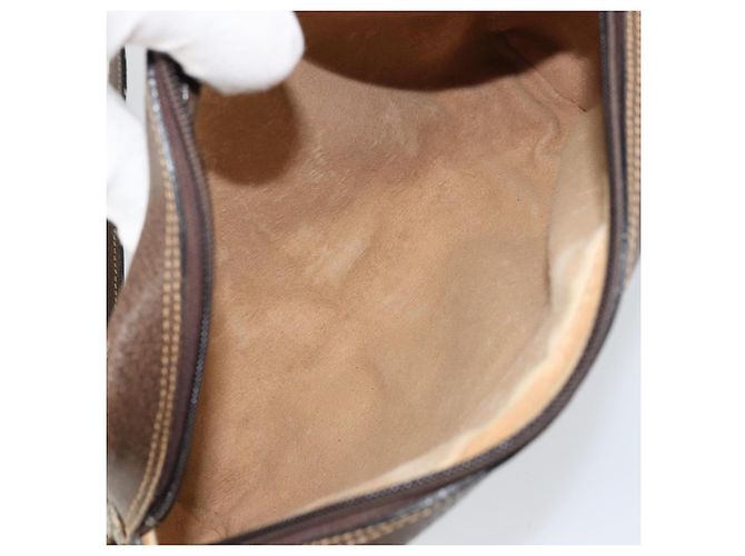 Gucci Borsa GG Supreme Web Sherry Line in PVC beige e oro 010 378 Auth ep12276 D'oro - vista 11