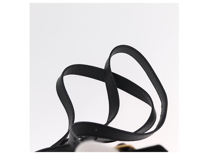 Sac à dos en daim Gucci Bamboo Noir Or 003 1956 0030 Auth 155694 - vue 16