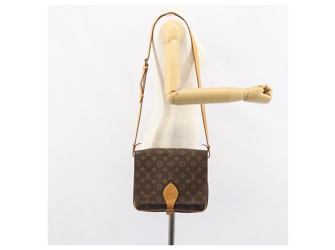 LOUIS VUITTON Borsa a Spalla Monogram Cartouchiere GM M51252 LV Auth ep12210 Monogramma - vista 25