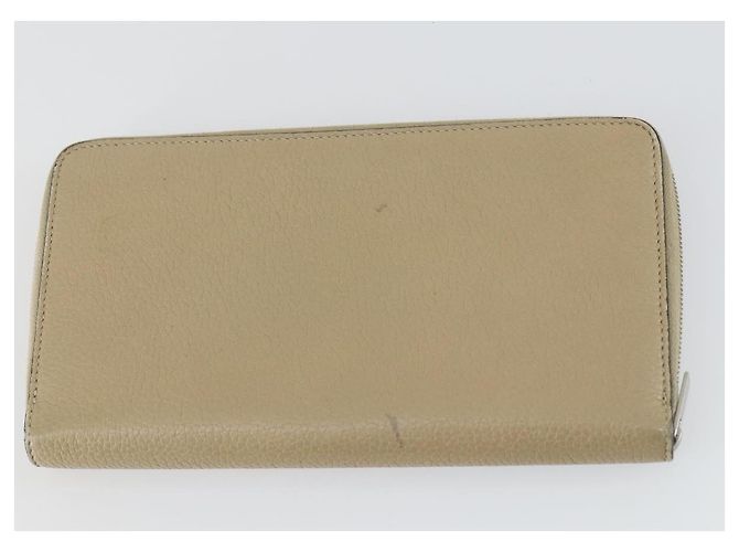 Céline Portafoglio CELINE in pelle 3 pezzi grigio beige Auth bs31479 Marrone - vista 10