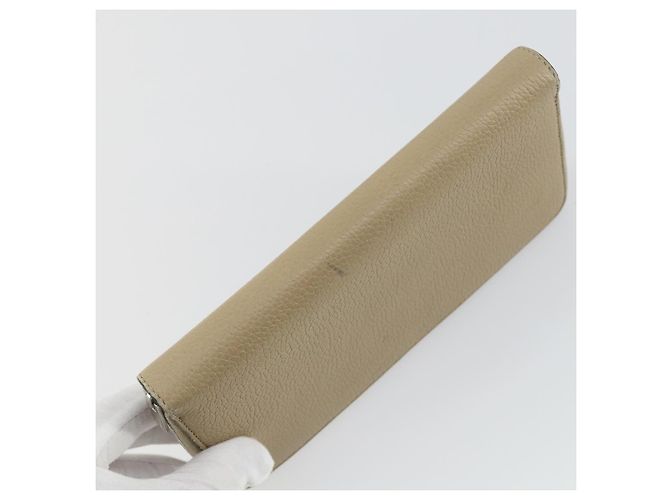 Céline Portafoglio CELINE in pelle 3 pezzi grigio beige Auth bs31479 Marrone - vista 13