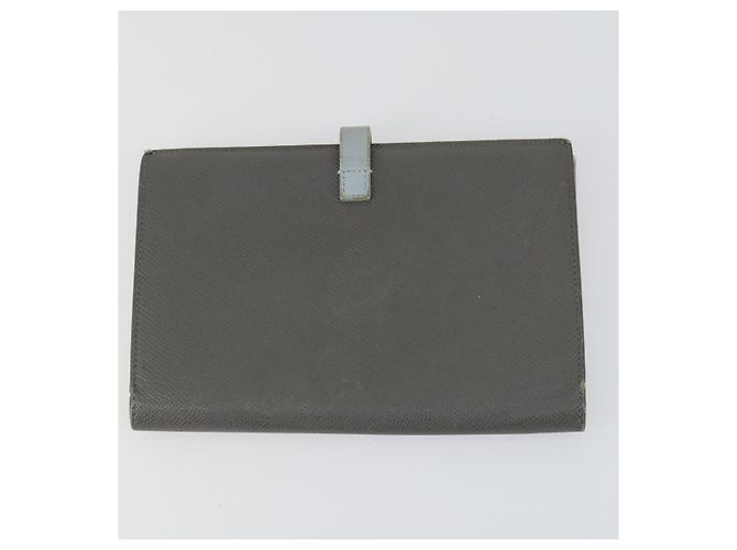Céline Portafoglio CELINE in pelle 3 pezzi grigio beige Auth bs31479 Marrone - vista 17