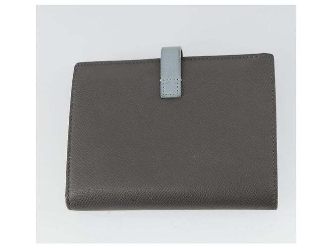 Céline Portafoglio CELINE in pelle 3 pezzi grigio beige Auth bs31479 Marrone - vista 3