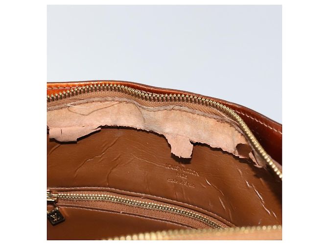 LOUIS VUITTON Borsa a Mano Houston Monogram Vernis Bronzo M91122 LV Auth ep12270 - vista 10