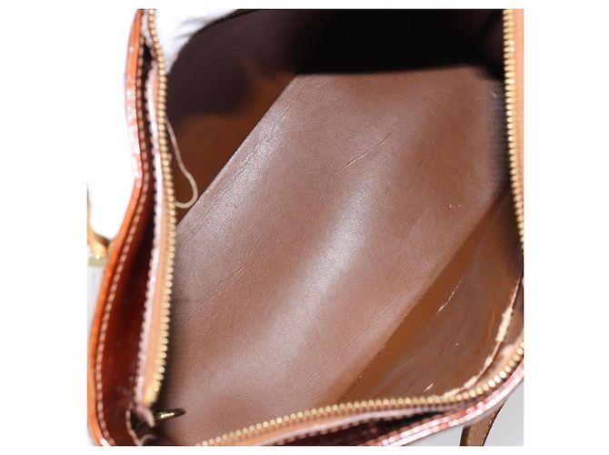 LOUIS VUITTON Borsa a Mano Houston Monogram Vernis Bronzo M91122 LV Auth ep12270 - vista 11
