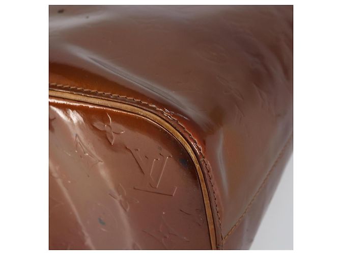 LOUIS VUITTON Borsa a Mano Houston Monogram Vernis Bronzo M91122 LV Auth ep12270 - vista 14