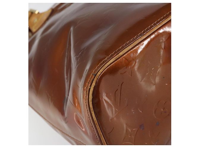 LOUIS VUITTON Borsa a Mano Houston Monogram Vernis Bronzo M91122 LV Auth ep12270 - vista 15