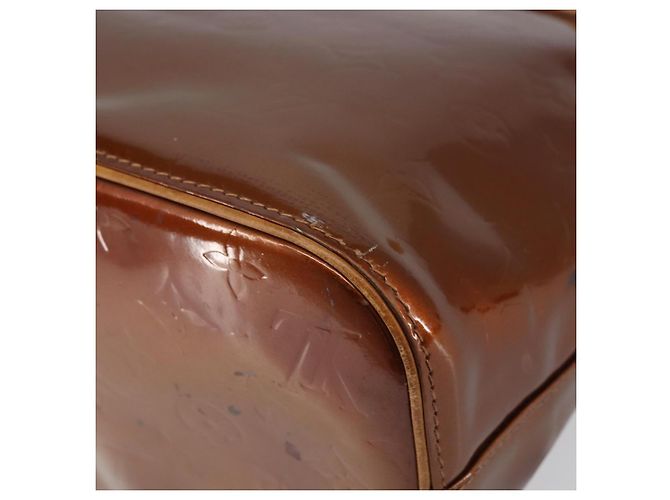 LOUIS VUITTON Borsa a Mano Houston Monogram Vernis Bronzo M91122 LV Auth ep12270 - vista 16