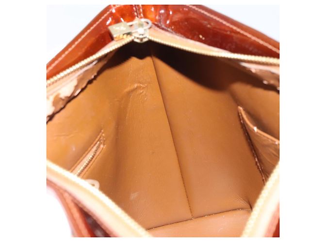LOUIS VUITTON Borsa a Mano Houston Monogram Vernis Bronzo M91122 LV Auth ep12270 - vista 20