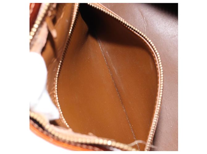 LOUIS VUITTON Borsa a Mano Houston Monogram Vernis Bronzo M91122 LV Auth ep12270 - vista 23