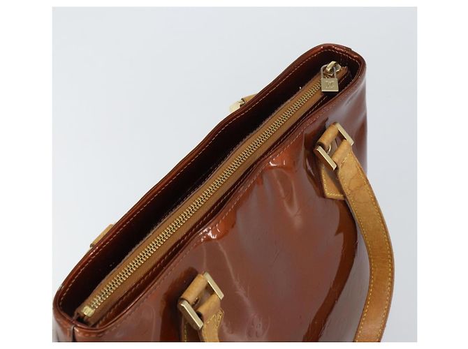 LOUIS VUITTON Borsa a Mano Houston Monogram Vernis Bronzo M91122 LV Auth ep12270 - vista 6