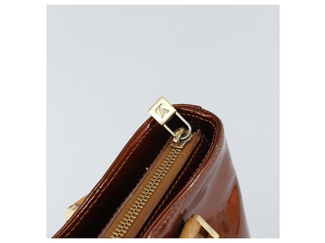 LOUIS VUITTON Borsa a Mano Houston Monogram Vernis Bronzo M91122 LV Auth ep12270 - vista 9