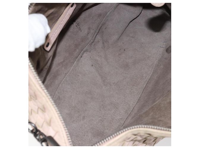 Autre Marque BORSO A MANO IN PELLE INTRECCIATO BOTTEGA VENETA Rosa Auth ep12436 - vista 11