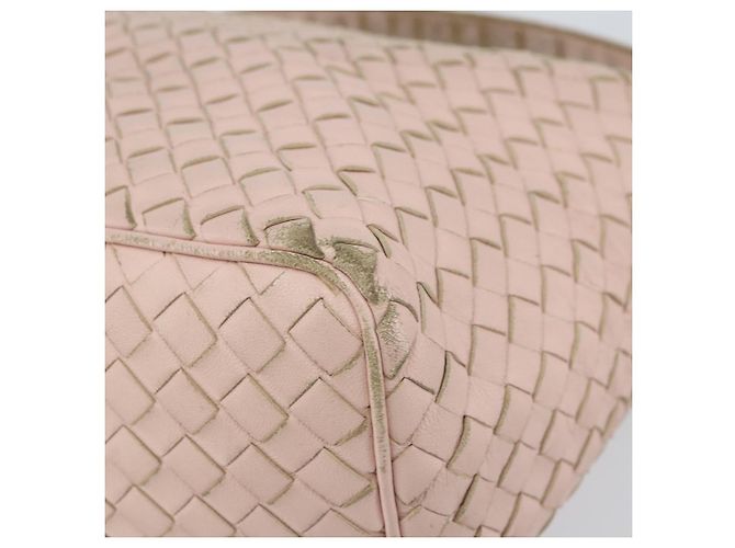 Autre Marque BORSO A MANO IN PELLE INTRECCIATO BOTTEGA VENETA Rosa Auth ep12436 - vista 14
