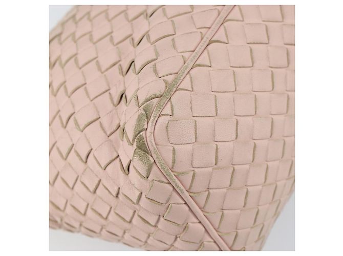 Autre Marque BORSO A MANO IN PELLE INTRECCIATO BOTTEGA VENETA Rosa Auth ep12436 - vista 15