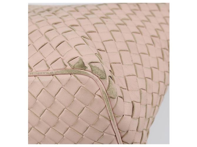 Autre Marque BORSO A MANO IN PELLE INTRECCIATO BOTTEGA VENETA Rosa Auth ep12436 - vista 16