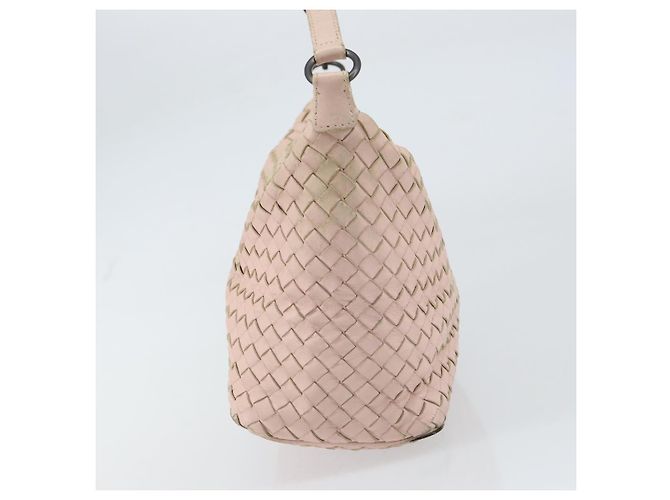 Autre Marque BORSO A MANO IN PELLE INTRECCIATO BOTTEGA VENETA Rosa Auth ep12436 - vista 3